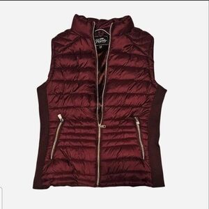 Royalty For Me Maroon Quilted Vest